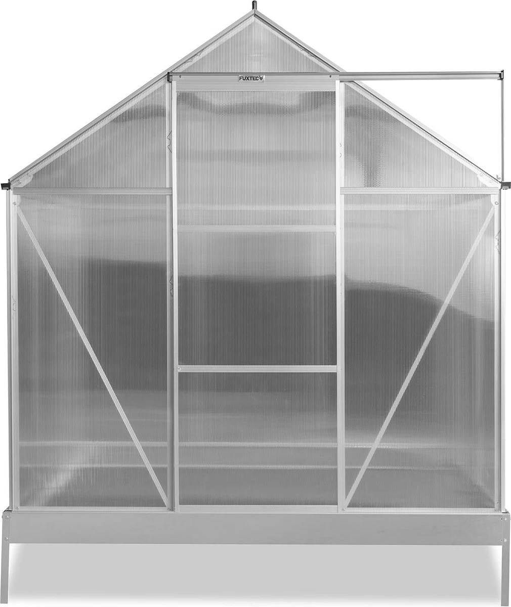 FUXTEC Tuinkas 3,6m² - Broeikas - Kweekkas - Hobbykas - Aluminium/holle Kamerplaat - FX-GWH136 5 FUXTEC Tuinkas 3,6m² - Broeikas - Kweekkas - Hobbykas - Aluminium/holle Kamerplaat - FX-GWH136 - Afbeelding 5