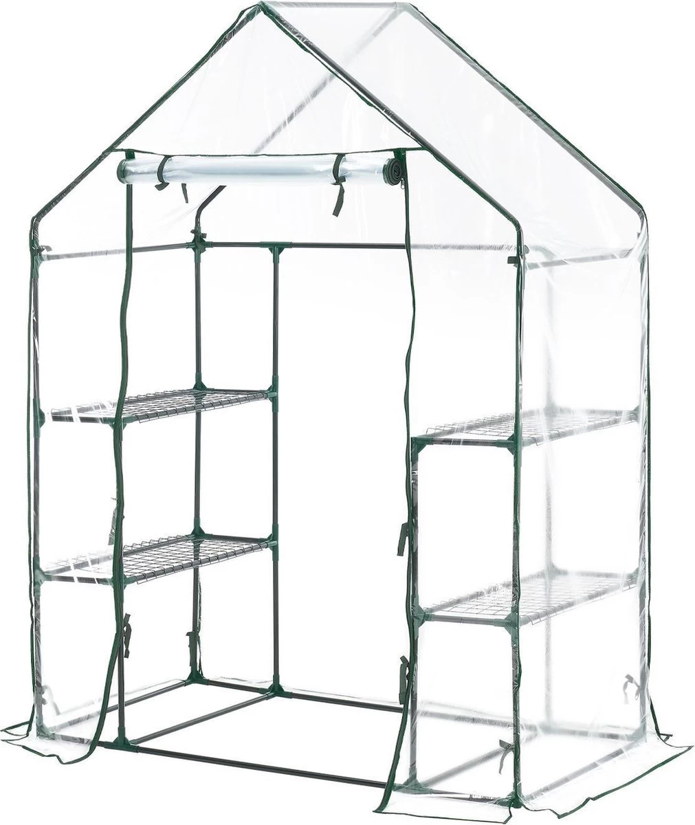 Broeikas / Tuinkas - 147 X 195 X 73 Cm - PVC Folie 9 Broeikas / Tuinkas - 147 X 195 X 73 Cm - PVC Folie - Afbeelding 9