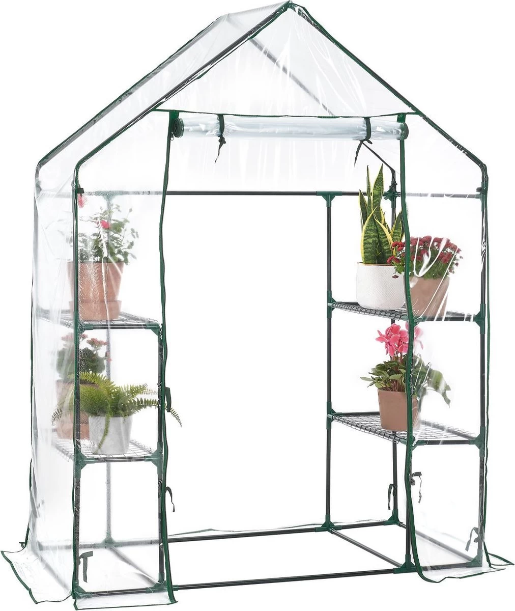 Broeikas / Tuinkas - 147 X 195 X 73 Cm - PVC Folie 3 Broeikas / Tuinkas - 147 X 195 X 73 Cm - PVC Folie - Afbeelding 3