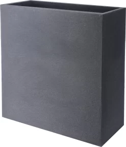 4gardenz® Stone Rechthoekige Bloembak Voor Buiten - 60x60x26cm - Lichtgrijs