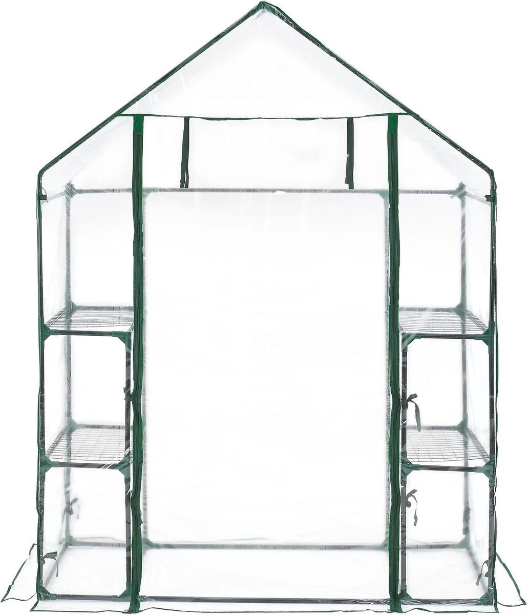 Broeikas / Tuinkas - 147 X 195 X 73 Cm - PVC Folie 11 Broeikas / Tuinkas - 147 X 195 X 73 Cm - PVC Folie - Afbeelding 11