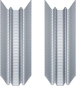 Deuba Broeikas Glasklemmen – 100 Stuks 85x30mm – RVS Zilver -Tuin En Buiten 1053x1200 3
