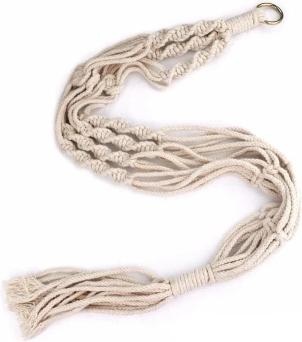 Merkloos Plantenhanger Macramé - Luxe Gevlochten Touw Katoen - 1 Stuk - Plantenpot Ophangen - Planthanger 2 Merkloos Plantenhanger Macramé - Luxe Gevlochten Touw Katoen - 1 Stuk - Plantenpot Ophangen - Planthanger - Afbeelding 2