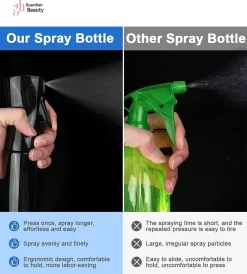 Merkloos Sibel Extreme Mist Verstuiver 160ml Zwart En Wit| Professional Hairdressing Plastic Fine Mist Spray Bottle - 2 Stucks -Tuin En Buiten 1083x1200