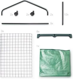 Relaxdays Kas Met Wielen - Tuinkas 3 Etages - Broeikas Kweekkas Tuin / Balkon 130 Cm Hoog - PE -Tuin En Buiten 1106x1200 5