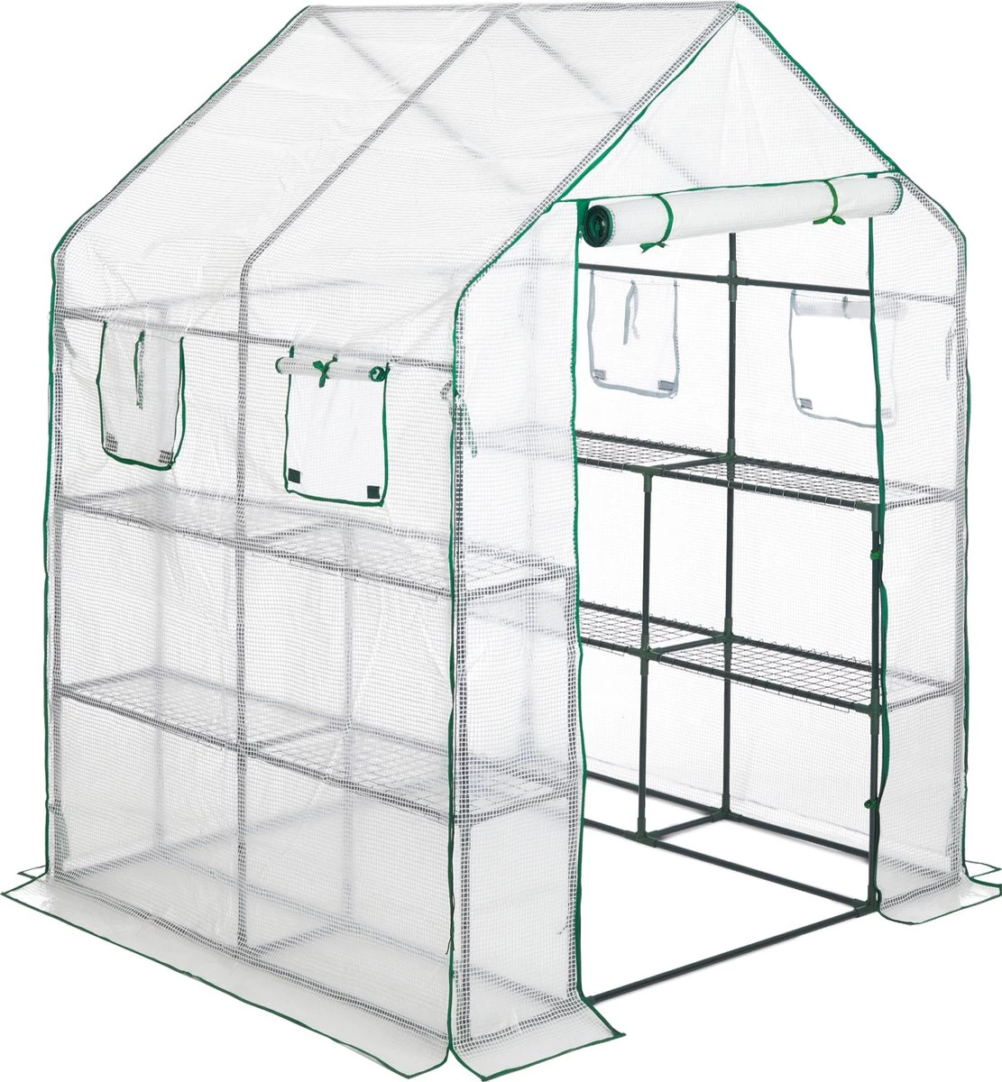 Relaxdays Tuinkas - 2 M² - Kweekkas Tuin - Grote Foliekas - 4 Ramen - Plantenkas Tomaten 15 Relaxdays Tuinkas - 2 M² - Kweekkas Tuin - Grote Foliekas - 4 Ramen - Plantenkas Tomaten - Afbeelding 15