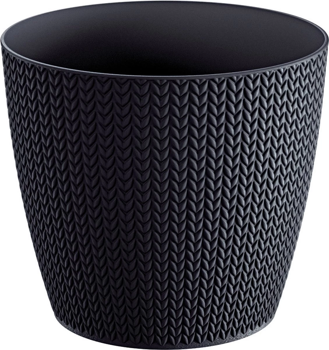 Prosperplast Set Van 3x Stuks Stijlvolle Plantenpotten/bloempotten Kunststof Dia 13 Cm En Hoogte 11 Cm In Het Antraciet Grijs Voor Binnen/buiten 2 Prosperplast Set Van 3x Stuks Stijlvolle Plantenpotten/bloempotten Kunststof Dia 13 Cm En Hoogte 11 Cm In Het Antraciet Grijs Voor Binnen/buiten - Afbeelding 2