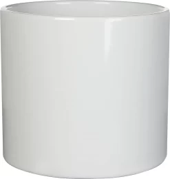 Mica Decorations Era Bloempot - H26 X Ø28 Cm - Wit