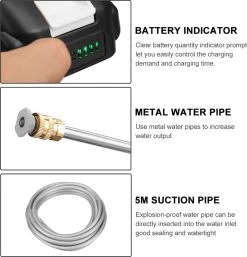 Merkloos Elektrische Accu-Hogedrukreiniger - 1.2mpa - Multifunctioneel Mondstuk - Draagbaar Oplaadbaar Snoerloos - Reinigingsspuitpistool - Met Rijke Accessoires - Voor Auto, Tuin, Terras, Raam - Zwart 20 Merkloos Elektrische Accu-Hogedrukreiniger - 1.2mpa - Multifunctioneel Mondstuk - Draagbaar Oplaadbaar Snoerloos - Reinigingsspuitpistool - Met Rijke Accessoires - Voor Auto, Tuin, Terras, Raam - Zwart -Tuin En Buiten 1152x1200 1