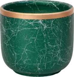 Bloempotten Binnen - Keramiek - Gouden Rand - Bloempot Buiten - Afvoergat 24 Cm - Groen – Groot 14 Bloempotten Binnen - Keramiek - Gouden Rand - Bloempot Buiten - Afvoergat 24 Cm - Groen – Groot -Tuin En Buiten 1155x1200