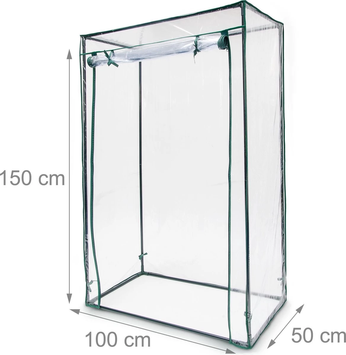 Relaxdays Tomatenkas 150x100x50 Cm - Tuinkas Tomaten - Foliekas - Serre - Kweekkas - PVC 11 Relaxdays Tomatenkas 150x100x50 Cm - Tuinkas Tomaten - Foliekas - Serre - Kweekkas - PVC - Afbeelding 11