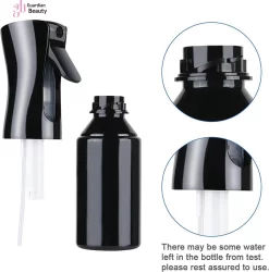 Merkloos Sibel Extreme Mist Verstuiver 160ml Zwart En Wit| Professional Hairdressing Plastic Fine Mist Spray Bottle - 2 Stucks -Tuin En Buiten 1184x1200