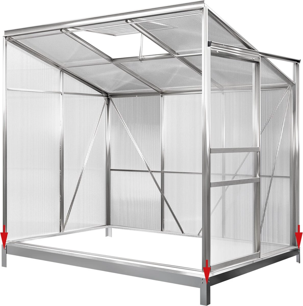 Deuba Broeikas Fundament Verzinkt – 190x122cm - Incl. Montagemateriaal 1 Deuba Broeikas Fundament Verzinkt – 190x122cm - Incl. Montagemateriaal