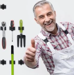 Deal Tools Multi Wand Houder - Bezemhouder - Gereedschap Houder - Bezem Ophangsysteem - Ophangsysteem Tuingereedschap - Set Inclusief Bevestigingsmateriaal - 12 Houders 9 Deal Tools Multi Wand Houder - Bezemhouder - Gereedschap Houder - Bezem Ophangsysteem - Ophangsysteem Tuingereedschap - Set Inclusief Bevestigingsmateriaal - 12 Houders -Tuin En Buiten 1194x1200 4