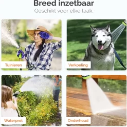 Goliving Tuinslang Flexibel - 30 Meter - Uitrekbare Tuinslang Sproeier - Tuinsproeier - Zwart - Acht Standen - Met Opbergtas -Tuin En Buiten 1195x1200 1