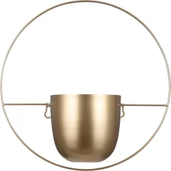 Mica Decorations Dexter Bloempot Wand - L34 X B14 X H34 Cm - Goud