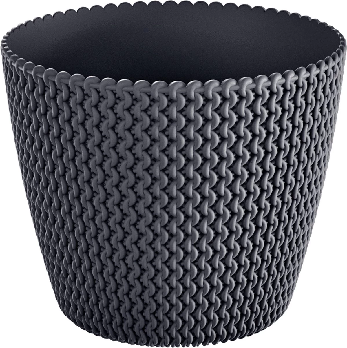 Prosperplast 1x Kunststof Splofy Bloempotten 30 Cm Antraciet - Bloempotten/plantenpotten Voor Binnen En Buiten 1 Prosperplast 1x Kunststof Splofy Bloempotten 30 Cm Antraciet - Bloempotten/plantenpotten Voor Binnen En Buiten