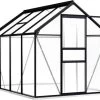 VidaXL Broeikas Met Basisframe 4,75 M² Aluminium Antracietkleurig