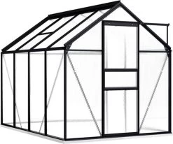 VidaXL Broeikas Met Basisframe 4,75 M² Aluminium Antracietkleurig