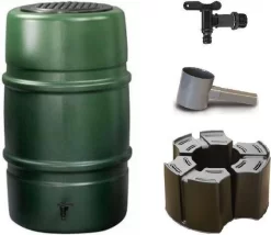 Regenton Voordeelset | Harcostar 227liter Groen + Standaard + Vulautomaat.