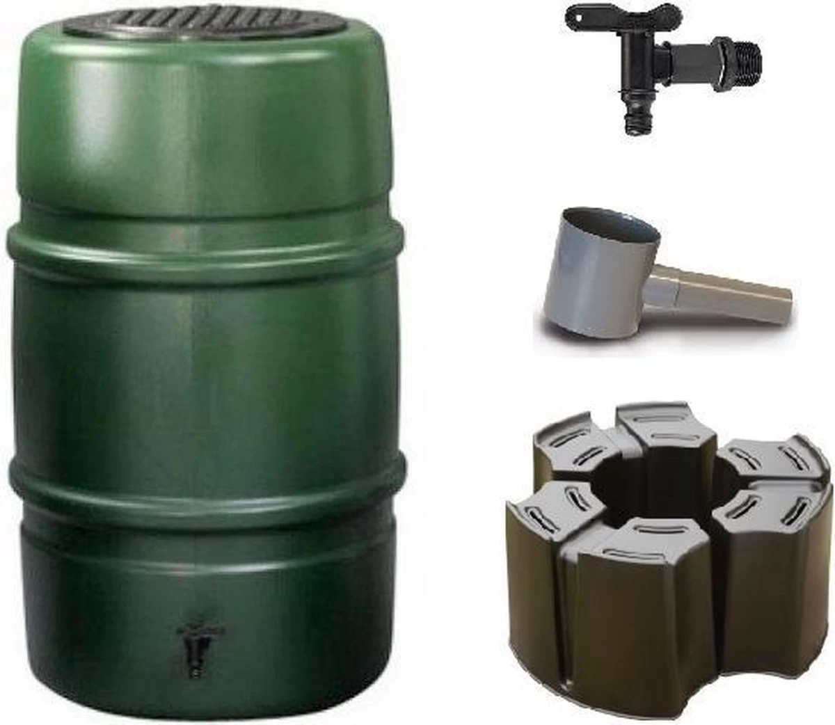 Regenton Voordeelset | Harcostar 227liter Groen + Standaard + Vulautomaat. 1 Regenton Voordeelset | Harcostar 227liter Groen + Standaard + Vulautomaat.