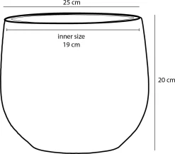 Mica Decorations Gabriel Bloempot - H20 X Ø25 Cm - Keramiek - Blauw 17 Mica Decorations Gabriel Bloempot - H20 X Ø25 Cm - Keramiek - Blauw -Tuin En Buiten 1200x1061 2