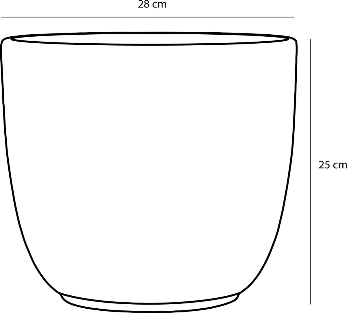 Mica Decorations Tusca Bloempot - H25 X Ø28 Cm - Mat - Zwart 3 Mica Decorations Tusca Bloempot - H25 X Ø28 Cm - Mat - Zwart - Afbeelding 3
