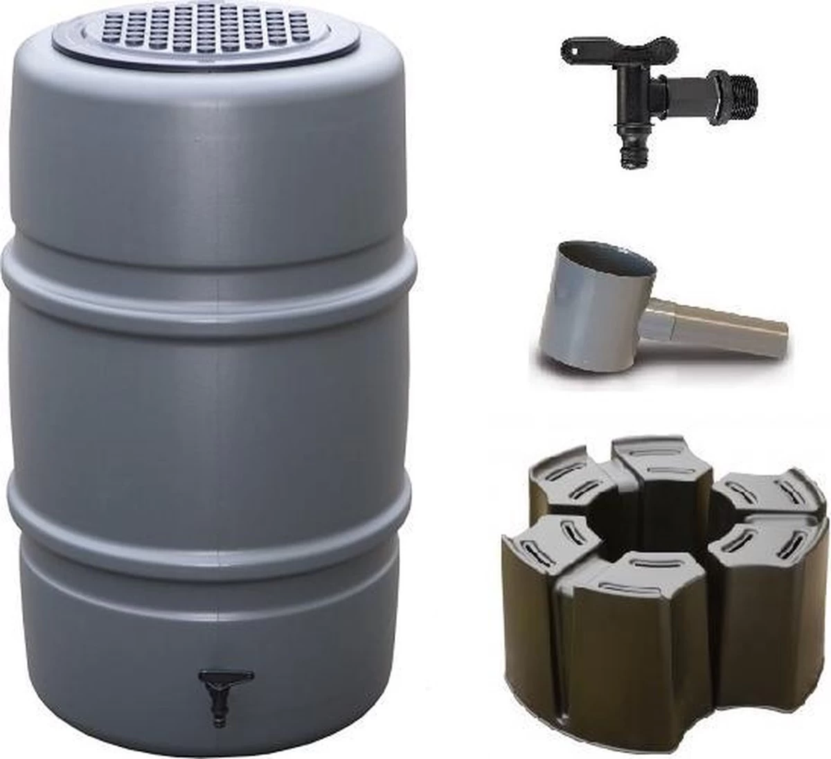 Regenton Voordeelset | Harcostar 227liter Grijs + Harcostar Standaard + Harcostar Vulautomaat 70/80mm 1 Regenton Voordeelset | Harcostar 227liter Grijs + Harcostar Standaard + Harcostar Vulautomaat 70/80mm