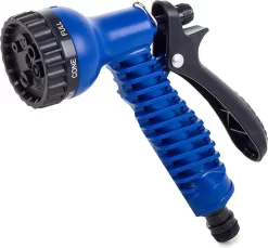 Uitrekbare Tuinslang Tot 15 Meter - Tuinsproeier Met 7 Verschillende Standen - Tuin Besproeien - Sproeikop - Blauw - Flexibel Elastisch 7 Uitrekbare Tuinslang Tot 15 Meter - Tuinsproeier Met 7 Verschillende Standen - Tuin Besproeien - Sproeikop - Blauw - Flexibel Elastisch -Tuin En Buiten 1200x1112