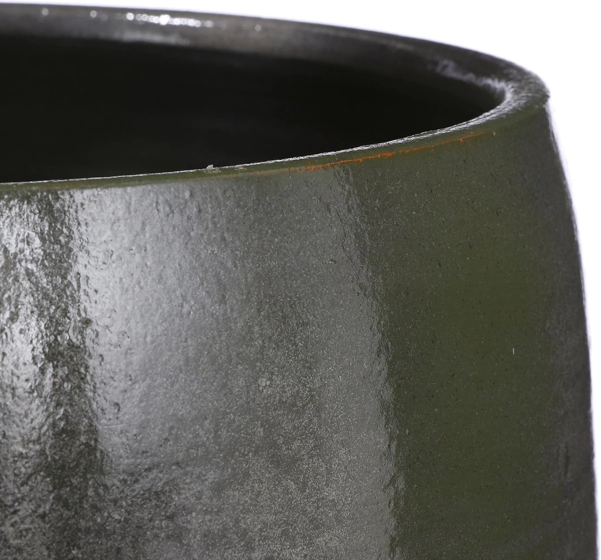 Mica Decorations Lester Bloempot - H31 X Ø33 Cm - Terracotta - Groen 5 Mica Decorations Lester Bloempot - H31 X Ø33 Cm - Terracotta - Groen - Afbeelding 5