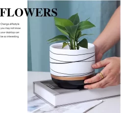 Bloempotten Binnen - Keramiek - Gouden Rand - Bloempot Buiten - Afvoergat 24 Cm - Groen – Groot 19 Bloempotten Binnen - Keramiek - Gouden Rand - Bloempot Buiten - Afvoergat 24 Cm - Groen – Groot -Tuin En Buiten 1200x1118 2