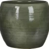 Mica Decorations Lester Bloempot - H18 X Ø20 Cm - Terracotta - Groen