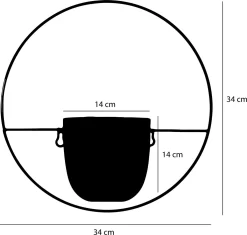 Mica Decorations Dexter Bloempot Wand - L34 X B14 X H34 Cm - Goud 9 Mica Decorations Dexter Bloempot Wand - L34 X B14 X H34 Cm - Goud -Tuin En Buiten 1200x1141 1