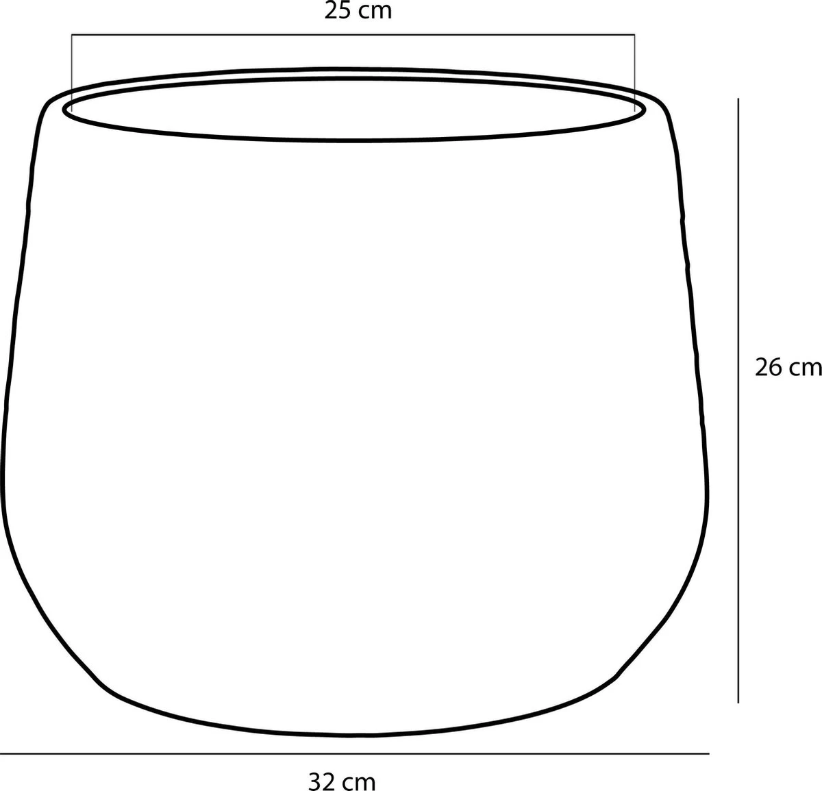 Mica Decorations Clemente Bloempot - H25,5 X Ø32 Cm - Terracotta - Goud 5 Mica Decorations Clemente Bloempot - H25,5 X Ø32 Cm - Terracotta - Goud - Afbeelding 5