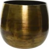 Decoris Bloempot - Goud - Zink - Voor Kamerplant - D33 X H34 Cm - Plantenpotten