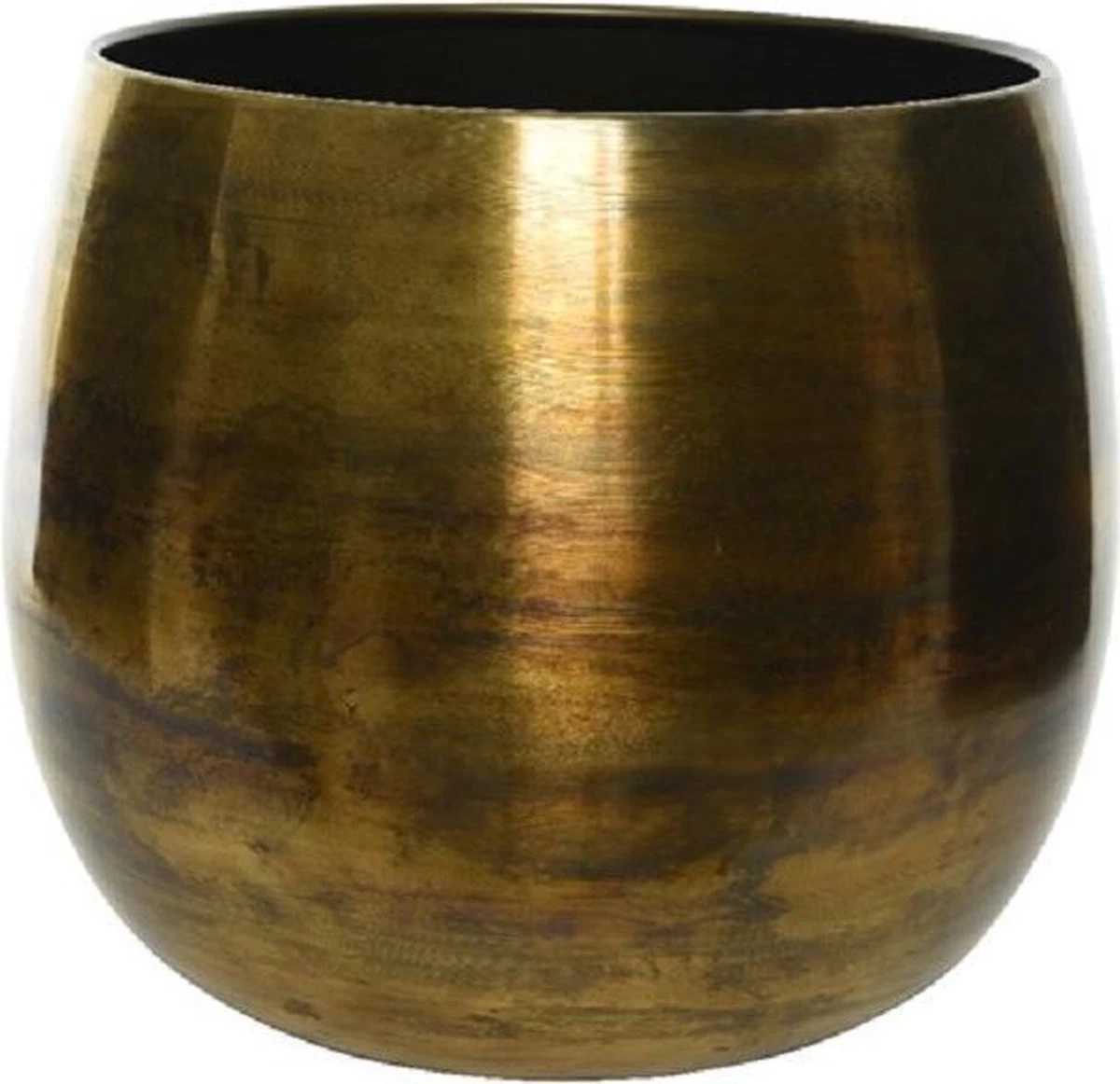 Decoris Bloempot - Goud - Zink - Voor Kamerplant - D33 X H34 Cm - Plantenpotten 1 Decoris Bloempot - Goud - Zink - Voor Kamerplant - D33 X H34 Cm - Plantenpotten
