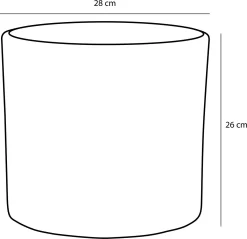 Mica Decorations Era Bloempot - H26 X Ø28 Cm - Wit -Tuin En Buiten 1200x1163 7