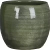 Mica Decorations Lester Bloempot - H22 X Ø24 Cm - Terracotta - Groen
