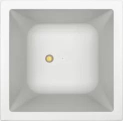 Elho Vivo Matt Finish Vierkant Wielen 40 - Grote Plantenbak Voor Binnen & Buiten - Gemaakt Van Gereycled Plastic - L 39 X W 39 X H 41 Cm - Wit -Tuin En Buiten 1200x1187 2