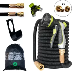 G-Flex Flexibele Tuinslang - Waterslang - 8 Verschillende Sproeistanden - Inclusief Opbergtas/splitter/Koppelstuk/Houder/Rubbers - 30 Meter