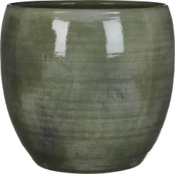 Mica Decorations Lester Bloempot - H31 X Ø33 Cm - Terracotta - Groen