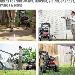 Powertech Professionele Hogedrukreiniger Op Benzine - 6.5 PK - 3600 PSI - 220 Bar - Hogedrukreiniger Auto - Terrasreiniger - Oppervlaktereiniger - Autoreiniger - Zwembadreiniger - 5 Snelkoppelstukken- Zwart / Rood -Tuin En Buiten 1200x1195 7