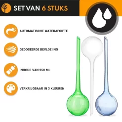 Waterdruppelaar Blauw Set Van 6 Stuks Voor Planten – 27 CM – Automatisch Watergeefsysteem Voor Kamerplanten – Planten Watergever Met Druppelsysteem – Waterbol -Tuin En Buiten 1200x1200 136