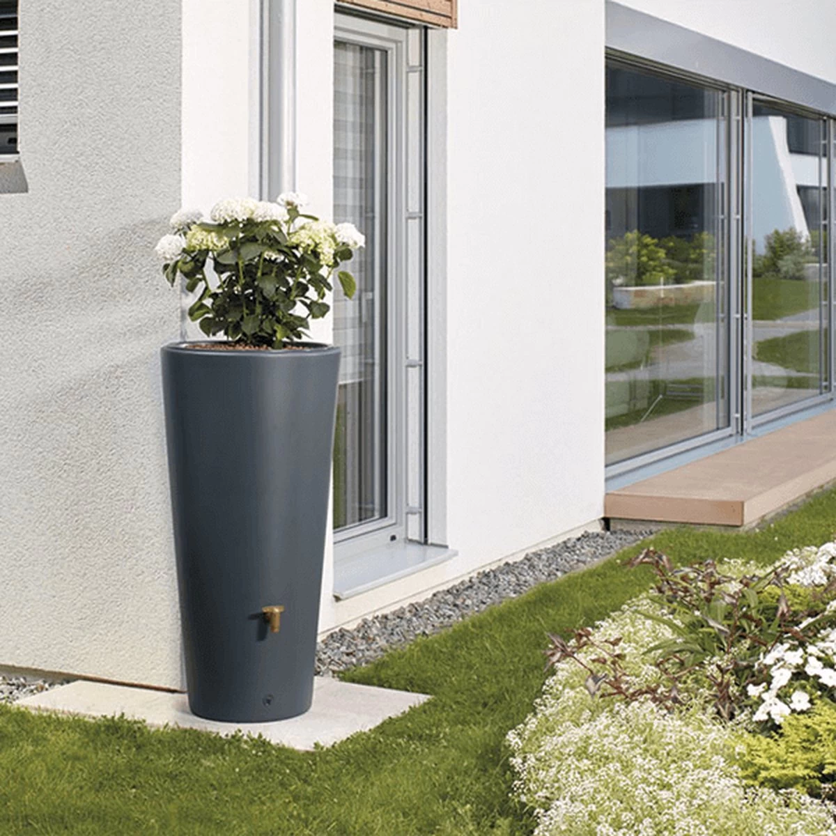 Garantia Regenton Vaso 220 Liter - 2 In 1 + Plantenbak + Vulautomaat 3 Garantia Regenton Vaso 220 Liter - 2 In 1 + Plantenbak + Vulautomaat - Afbeelding 3