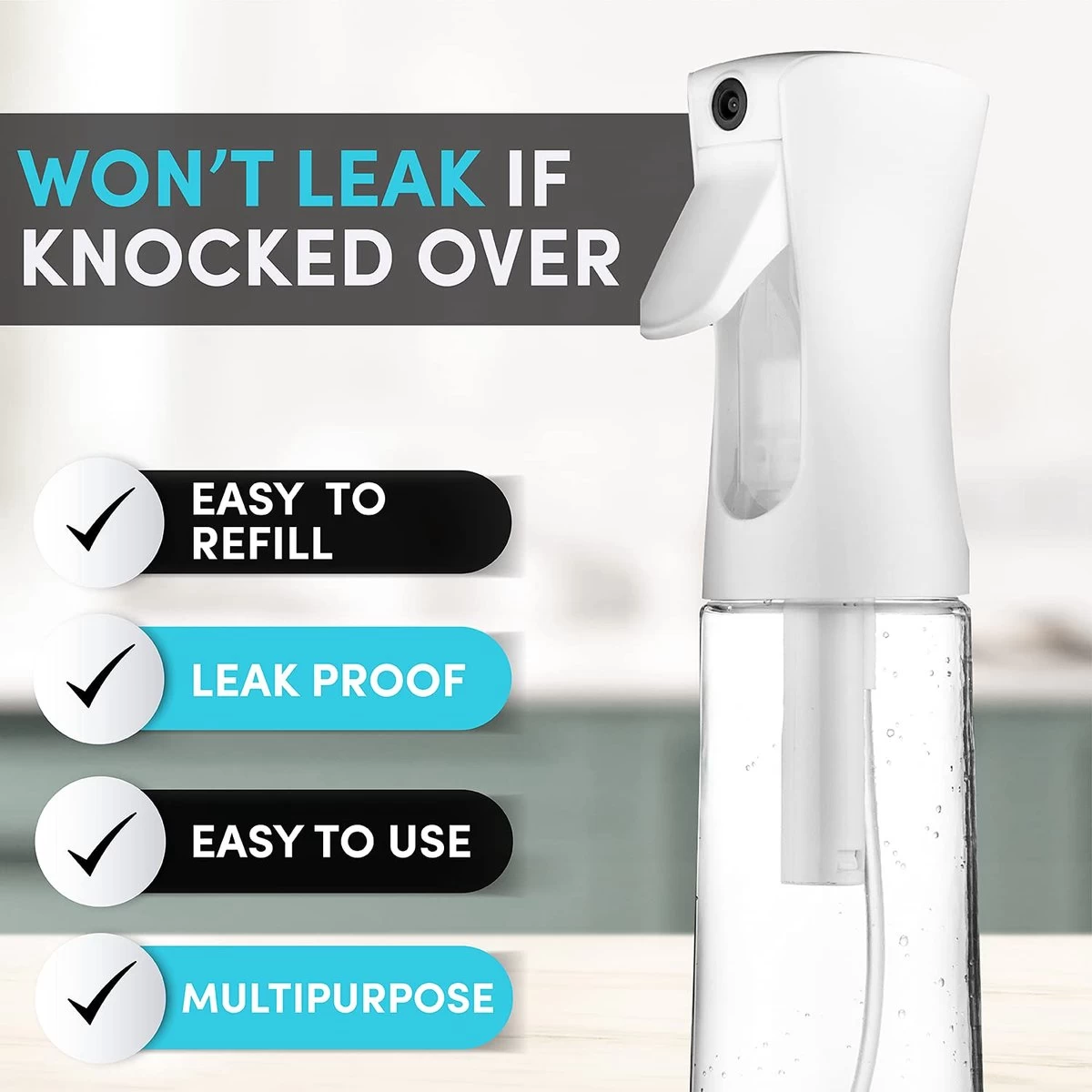 Allsa Mist Verstuiver - Mist Sprayer - Planten Spuit - Continuous Spray - Zwart 2 Allsa Mist Verstuiver - Mist Sprayer - Planten Spuit - Continuous Spray - Zwart - Afbeelding 2