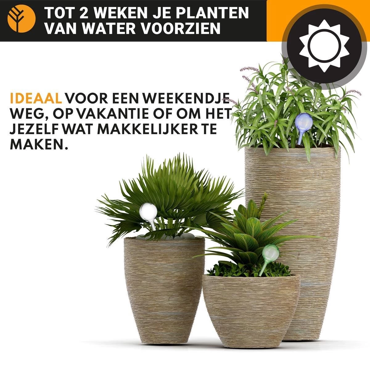 Waterdruppelaar Set Van 6 Stuks Voor Planten – 27 CM – Automatisch Watergeefsysteem Voor Kamerplanten – Planten Watergever Met Druppelsysteem – Waterbol 3 Waterdruppelaar Set Van 6 Stuks Voor Planten – 27 CM – Automatisch Watergeefsysteem Voor Kamerplanten – Planten Watergever Met Druppelsysteem – Waterbol - Afbeelding 3