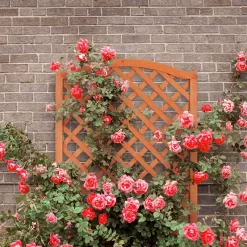 Relaxdays Plantenbak Met Klimrek - Bloembak Trellis - Rankhulp Hout - Voor Klimplanten -Tuin En Buiten 1200x1200 381