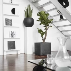 Capi Europe - Bloempot Vierkant Smooth NL - 30x30x30 - Zwart - Voor Binnen En Buiten - KBL902 -Tuin En Buiten 1200x1200 441