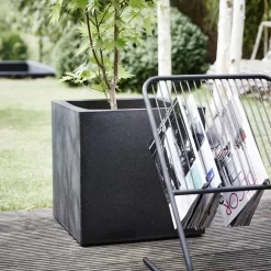 Capi Europe - Bloempot Vierkant Smooth NL - 30x30x30 - Zwart - Voor Binnen En Buiten - KBL902 -Tuin En Buiten 1200x1200 445