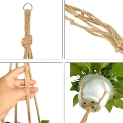 9 Stuks Jute Macrame Plantenhangers - Boho Handgeweven Katoen Hangpot Voor Binnen/Buiten - Hangende Bloempot Met Kralen - Macramé Touw/Koord Hangplant Houder - Bohemian Wandhanger Decoratie - Plant Hanger - Verticale Tuin Bloempothouder Planthanger 14 9 Stuks Jute Macrame Plantenhangers - Boho Handgeweven Katoen Hangpot Voor Binnen/Buiten - Hangende Bloempot Met Kralen - Macramé Touw/Koord Hangplant Houder - Bohemian Wandhanger Decoratie - Plant Hanger - Verticale Tuin Bloempothouder Planthanger -Tuin En Buiten 1200x1200 451
